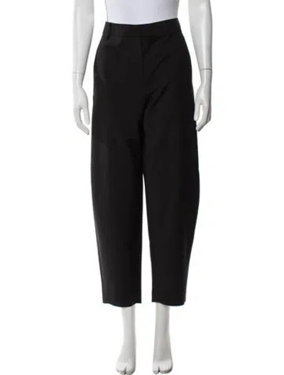 Pre-owned Tibi Wide Leg Pants In Black/metallic