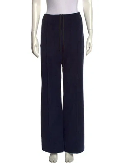 Pre-owned Tibi Wide Leg Pants In Blue
