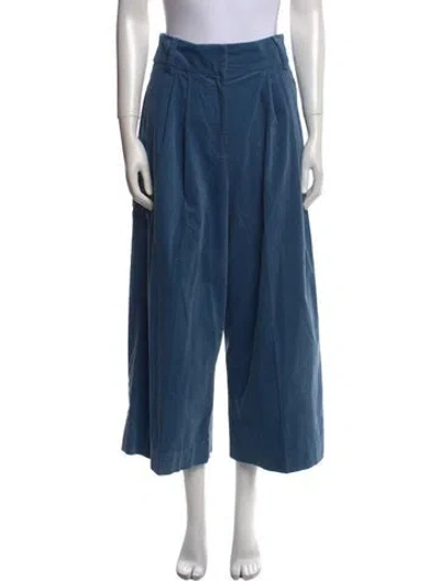 Pre-owned Tibi Wide Leg Pants In Blue
