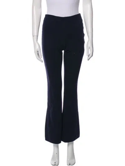 Pre-owned Tibi Wide Leg Pants In Blue