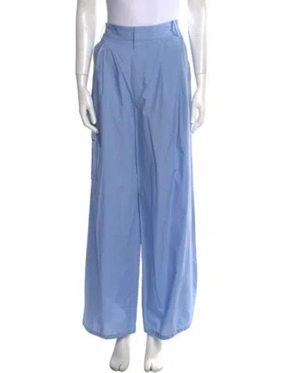 Pre-owned Tibi Wide Leg Pants In Blue