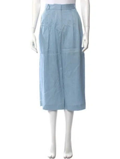 Pre-owned Tibi Wide Leg Pants In Blue