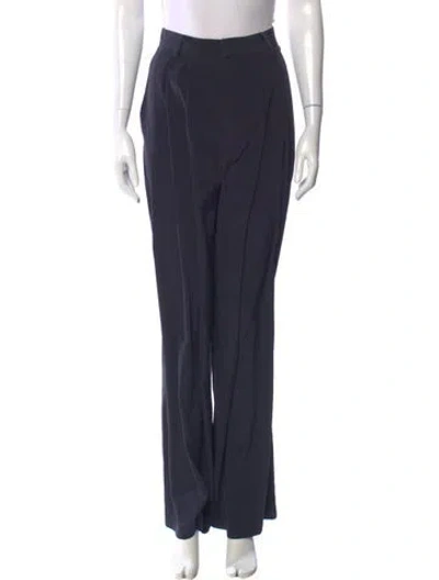 Pre-owned Tibi Wide Leg Pants In Blue