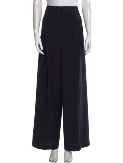 Pre-owned Tibi Wide Leg Pants In Blue