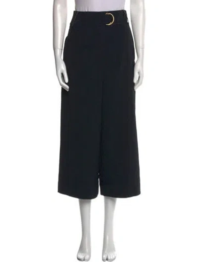 Pre-owned Tibi Wide Leg Pants In Blue