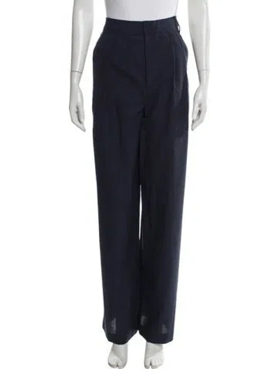 Pre-owned Tibi Wide Leg Pants In Blue