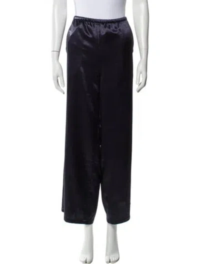 Pre-owned Tibi Wide Leg Pants In Blue