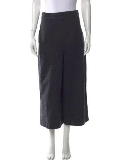 Pre-owned Tibi Wide Leg Pants In Blue