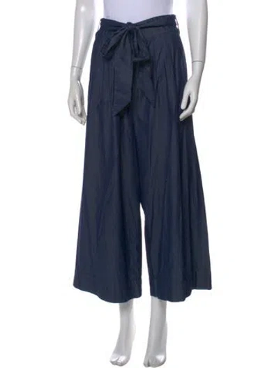 Pre-owned Tibi Wide Leg Pants In Blue
