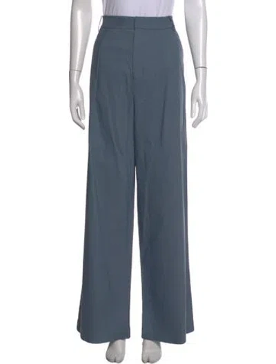 Pre-owned Tibi Wide Leg Pants In Blue