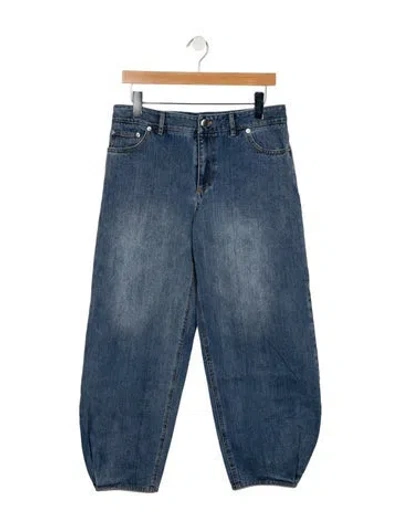 Pre-owned Tibi Wide Leg Pants In Blue