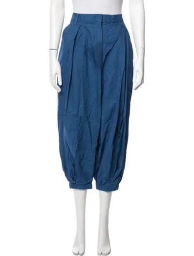 Pre-owned Tibi Wide Leg Pants In Blue