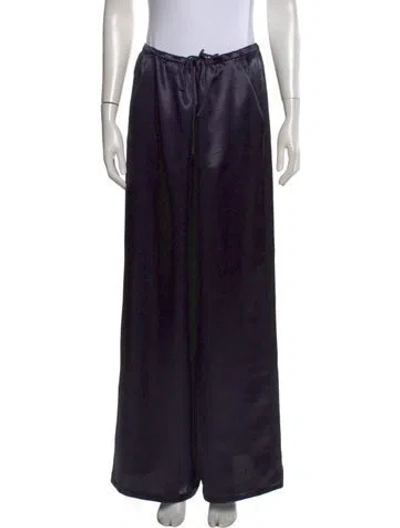 Pre-owned Tibi Wide Leg Pants In Blue