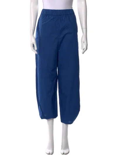 Pre-owned Tibi Wide Leg Pants In Blue