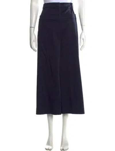 Pre-owned Tibi Wide Leg Pants In Blue