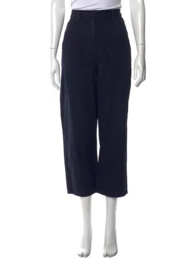 Pre-owned Tibi Wide Leg Pants In Blue