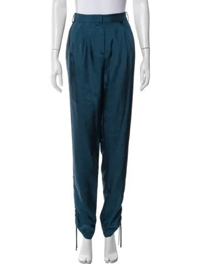 Pre-owned Tibi Wide Leg Pants In Blue