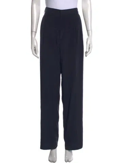Pre-owned Tibi Wide Leg Pants In Blue