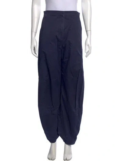 Pre-owned Tibi Wide Leg Pants In Blue
