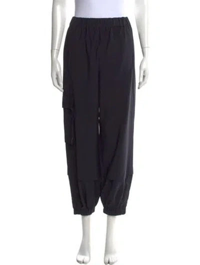 Pre-owned Tibi Wide Leg Pants In Blue
