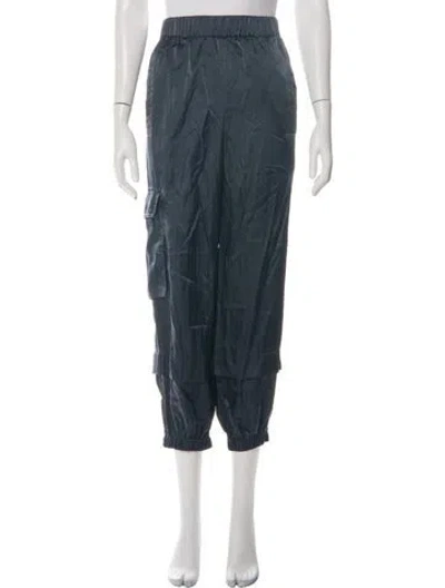 Pre-owned Tibi Wide Leg Pants In Blue