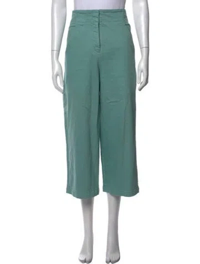 Pre-owned Tibi Wide Leg Pants In Blue