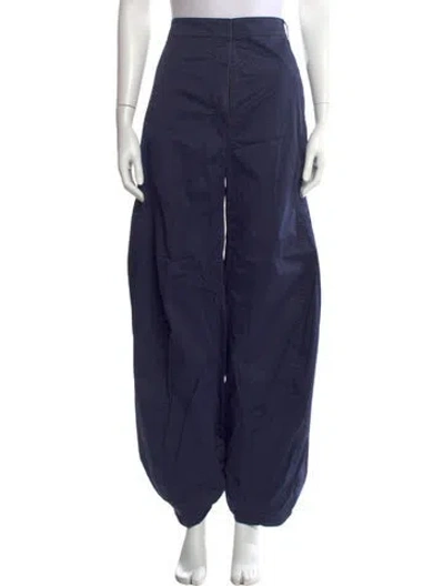 Pre-owned Tibi Wide Leg Pants In Blue