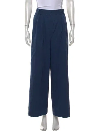 Pre-owned Tibi Wide Leg Pants In Blue