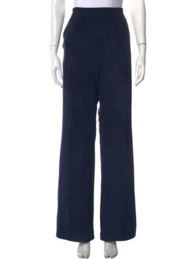 Pre-owned Tibi Wide Leg Pants In Blue