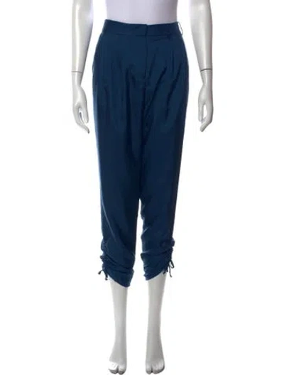 Pre-owned Tibi Wide Leg Pants In Blue