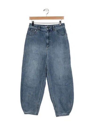 Pre-owned Tibi Wide Leg Pants In Blue