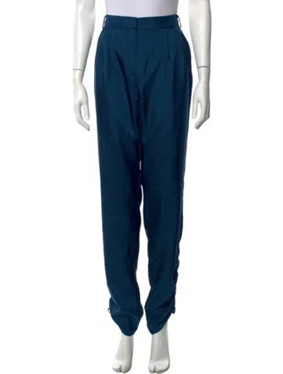Pre-owned Tibi Wide Leg Pants In Blue