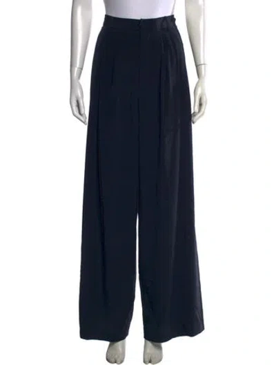 Pre-owned Tibi Wide Leg Pants In Blue