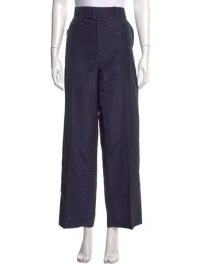 Pre-owned Tibi Wide Leg Pants In Blue