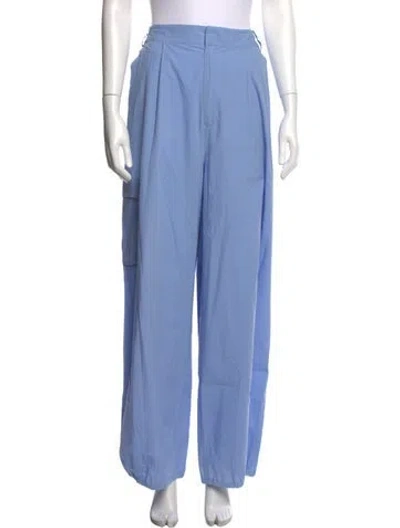 Pre-owned Tibi Wide Leg Pants In Blue