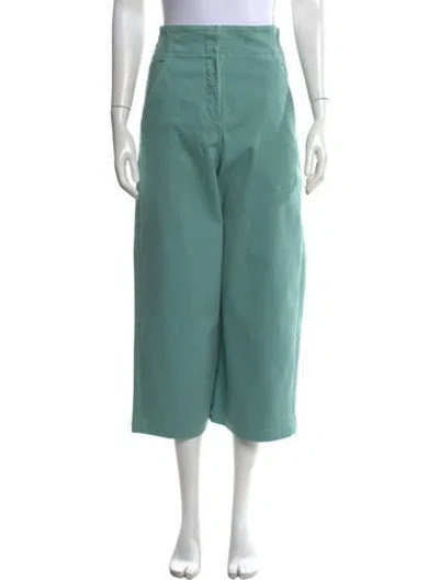 Pre-owned Tibi Wide Leg Pants In Blue