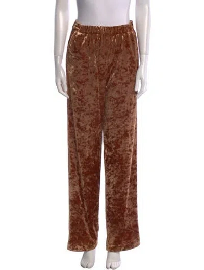 Pre-owned Tibi Wide Leg Pants In Brown
