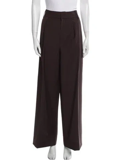 Pre-owned Tibi Wide Leg Pants In Brown