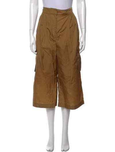 Pre-owned Tibi Wide Leg Pants In Brown