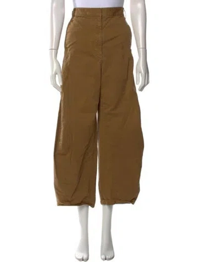 Pre-owned Tibi Wide Leg Pants In Brown