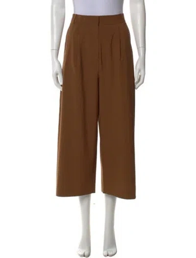 Pre-owned Tibi Wide Leg Pants In Brown