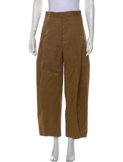 Pre-owned Tibi Wide Leg Pants In Brown