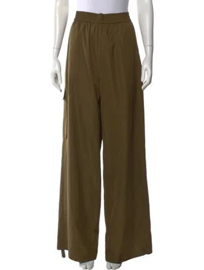 Pre-owned Tibi Wide Leg Pants In Brown