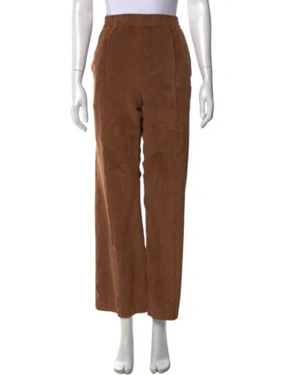 Pre-owned Tibi Wide Leg Pants In Brown