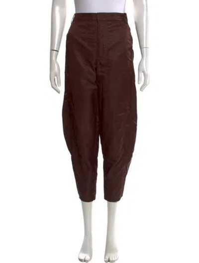 Pre-owned Tibi Wide Leg Pants In Brown