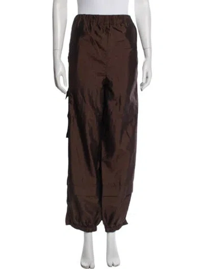 Pre-owned Tibi Wide Leg Pants In Brown