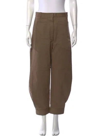Pre-owned Tibi Wide Leg Pants In Brown