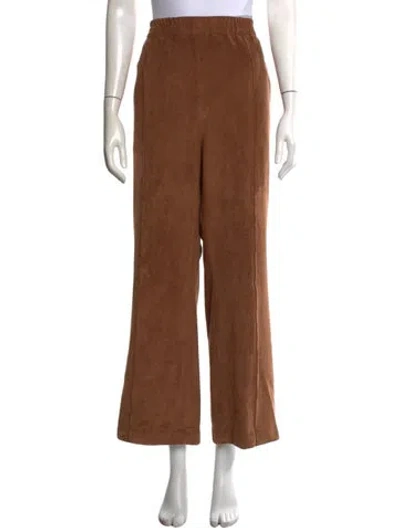 Pre-owned Tibi Wide Leg Pants In Brown