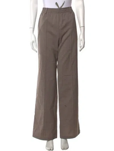 Pre-owned Tibi Wide Leg Pants In Brown