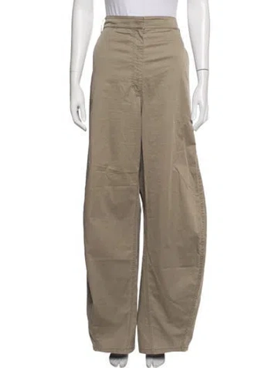 Pre-owned Tibi Wide Leg Pants In Brown